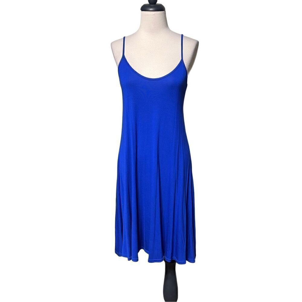 Style Plus NWT Blue Strappy Knit Sundress Casual Dress Size S/M